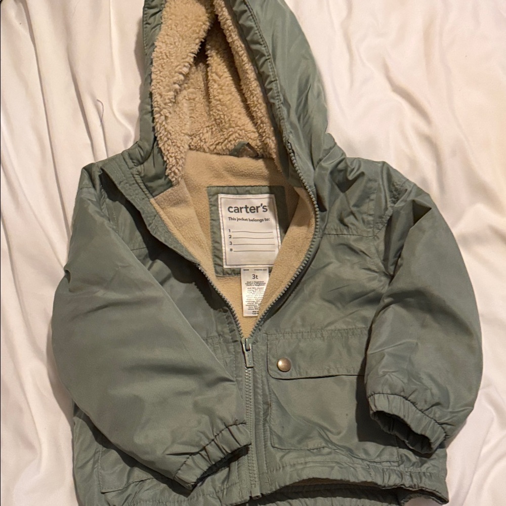 Carter's Olive Green Puffer Jacket for Kids